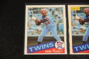 1985 Topps and O Pee Chee Kirby Puckett Rookie Card Lot  2 Cardss