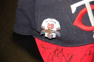 Minnesota Twins Multi Autograph Hat with Pins