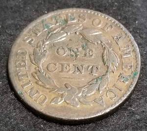 1832 US CORONET HEAD LARGE CENT F DETAILS