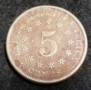 1882 US SHIELD NICKEL