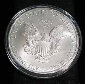 2009 AMERICAN SILVER EAGLE 1 TROY OZ. .999 FINE SILVER IN AIRTITE