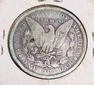 1889-O MORGAN SILVER DOLLAR obverse scratches