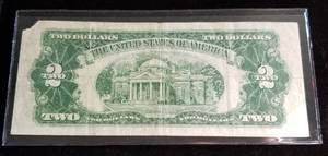1953 US RED SEAL $2 FEDERAL RESERVE NOTE
