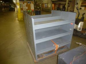 lot 11 image: Steel Shelf Units x 2