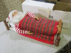 Animated Sleeping Santa 24 Long  E...