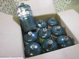Lot of 9 Coleman Propane Tanks  RM3...