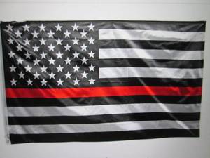 3 ft x 5 ft Red Line American Flag ...