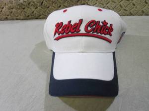 Embroidered Rebel Chick Cap with Ad...