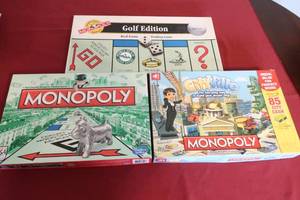 lot 38 image: 3 Monopoly Games