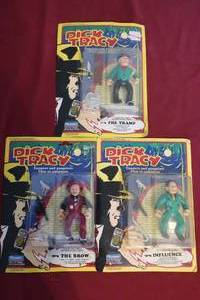 lot 55 image: 3 Vintage 1990 Dick Tracy Action Figures