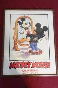lot 61 image: Framed Mickey Mouse Anniversary Poster
