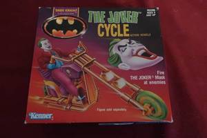lot 71 image: Vintage Batman Joker Cycle Toy Vehicle