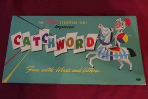 lot 94 image: Vintage 1950s Catchword Board Game