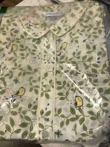 Womens Poplin Nightshirt XS Size,  68050C-XS-PERCHBRD, NEW