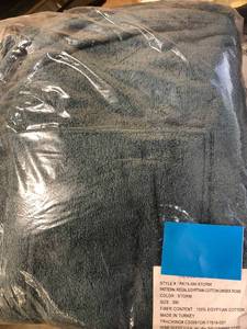 Regal Egyptian Cotton SmallMedium Storm Bath Robe, RK15-SM-STORM, NEW