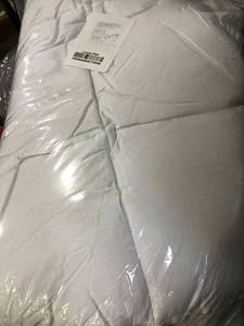 Cooling Mattress Pad King White, MB35-Q-WHITE, NEW