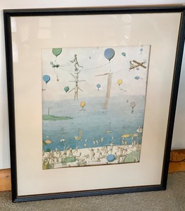lot 8 image: Vintage Peter Collien Triman Dich 1973 Frames Calendar Page Print