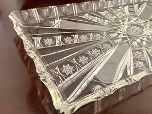 lot 16 image: Bavarian Cut Glass Tray