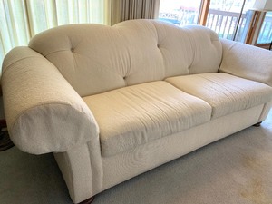 lot 18 image: Simply Lovely Linen Colored Uphostered Sleeper