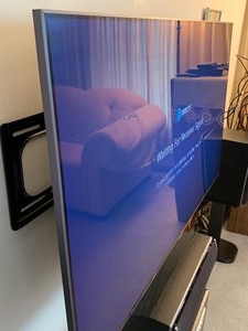 lot 34 image: Samsung 55 QLED Television (Model number is QN55Q80RAFX2A)