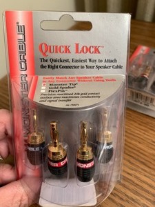 lot 97 image: Four Monster Quick Lock Cables