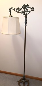 lot 103 image: Antique Floor Lamp with a Unique Figural Design