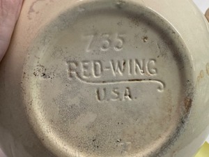 lot 58 image: Red Wing Coffee Mugs & Pitcher