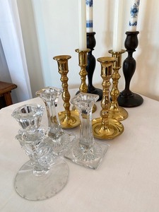 lot 139 image: Decorative Candle Stick Holders