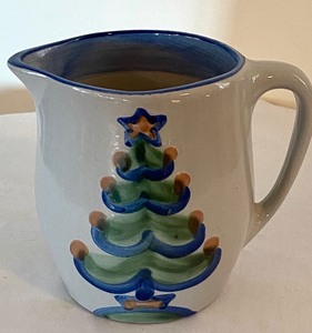 lot 142 image: M.A. Hadley Christmas Themed Pitcher