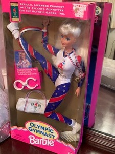 lot 153 image: Wedding Day Barbie & Olympic Gymnastic Barbie