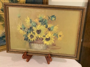 lot 242 image: Two Vintage Floral Prints