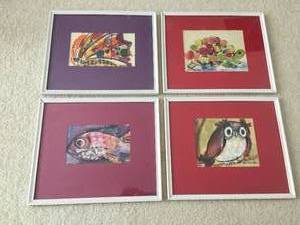 lot 249 image: Joan Beaver Framed Art