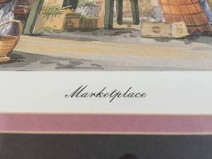lot 272 image: Marketplace Emerson Copy Framed Art