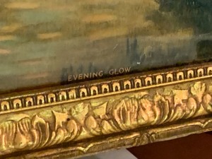 lot 316 image: Vintage Framed Print - Evening Glow