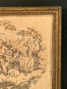 lot 319 image: Small Framed Vintage Tapestry