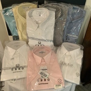 lot 280 image: Nine New Mens Dress Shirts