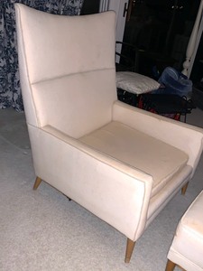 lot 247 image: Vintage Chair and Ottoman