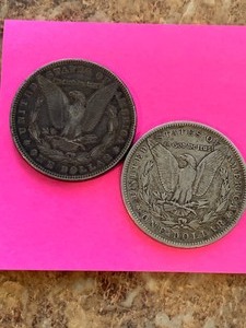 lot 369 image: Two 1885 Morgan Silver Dollar Coins