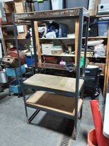 lot 1 image: Adjustable Metal Shelf 36x18x72