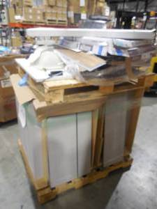 lot 47 image: WHOLESALE PALLET LOT OF CABINETS & FLOORING