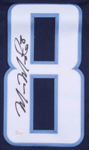 Marcus Mariota Tennessee Titans Signed Home Jersery (JSA COA)