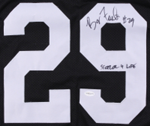Barry Foster Signed Steelers Jersey Inscribed Steeler 4 Life (TSE COA)