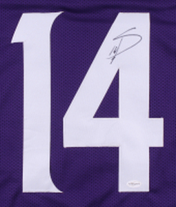 Stefon Diggs Signed Vikings Purple Jersey (TSE Hologram)