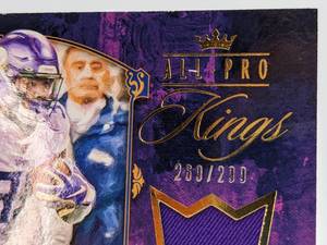 Dalvin Cook Game-Worn Jersey Card Numbered 269299 - 2020 Panini Donruss Insert Football Card