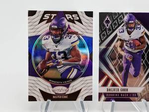 (9) Dalvin Cook Minnesota Vikings Football Cards - Special Inserts, Etc.