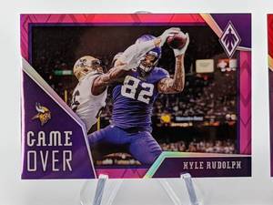 Kyle Rudolph Special Insert Numbered 2020 Panini Phoenix Football Cards - #199 and #299