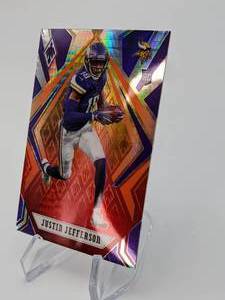 Justin Jefferson Special Insert Fire Burst Rookie Card (RC) - 2020 Panini Phoenix