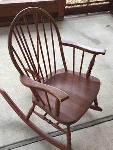 lot 2 image: Vintage  Wooden Rocking Chair