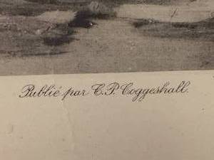 lot 13 image: Publie Par C.P. Coggeshall Duck Shooting Framed Art
