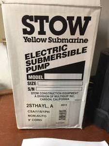 lot 22 image: Stow Submersible Pump